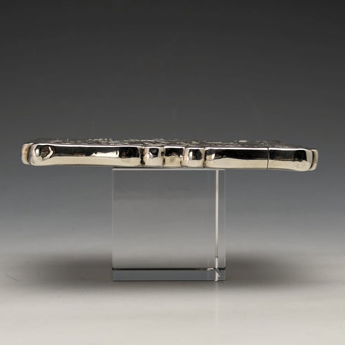 1872年 英国アンティーク 純銀製カードケース 54g FREDERICK MARSON